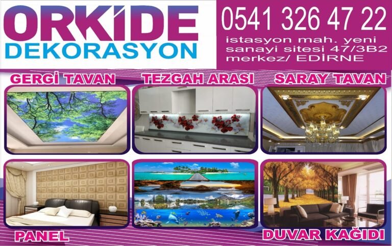 3D Orkide Dekorasyon