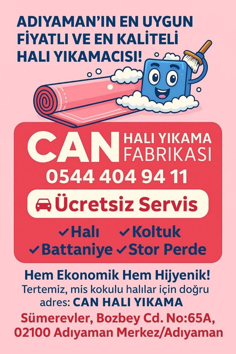 Adıyaman Can Halı Yıkama